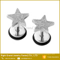 Factory Good Price Fashion Star Steel Fake Plugs Jewelry For Unisex